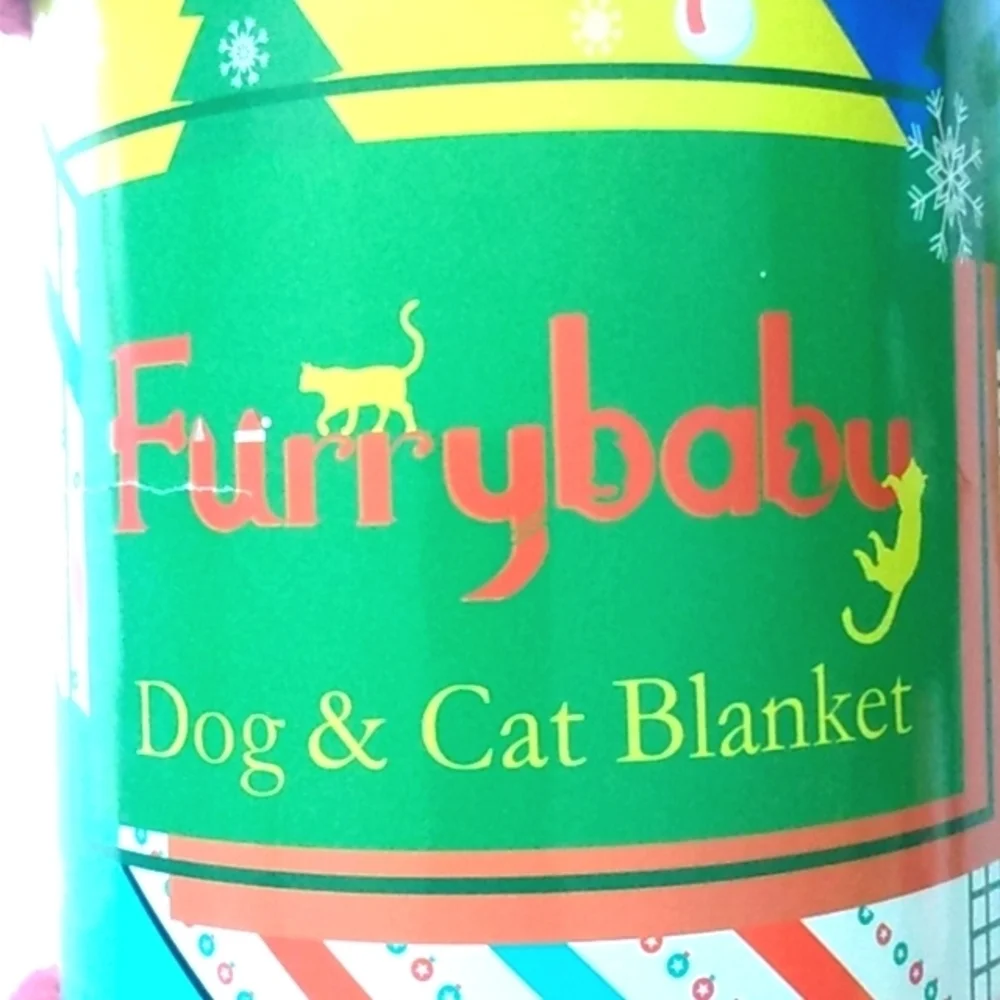 FURRYBABY DOG & CAT COZY PLUSH FLEECE BLANKET RED SIZE SMALL 24x32 NWT